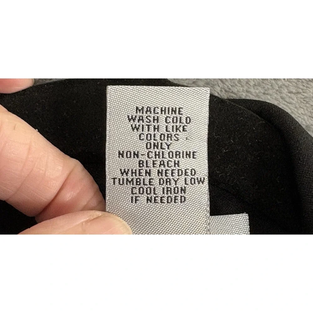 CATHERINES Women Waterfall Open Front Top Coat Sz 2X Black Casual Feminine 30-10